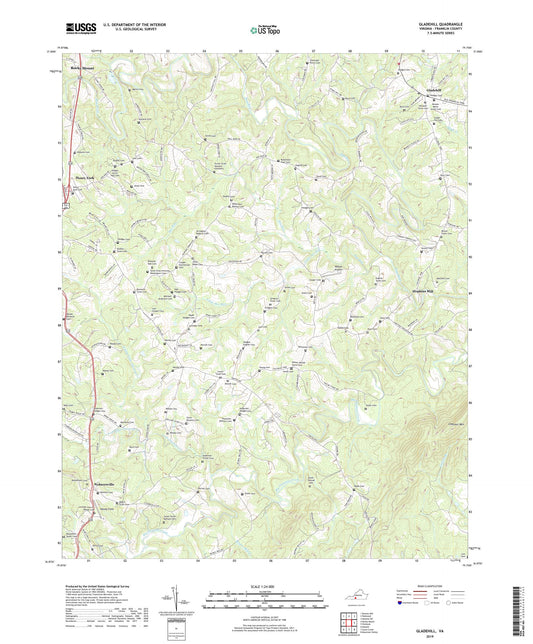 Gladehill Virginia US Topo Map Image