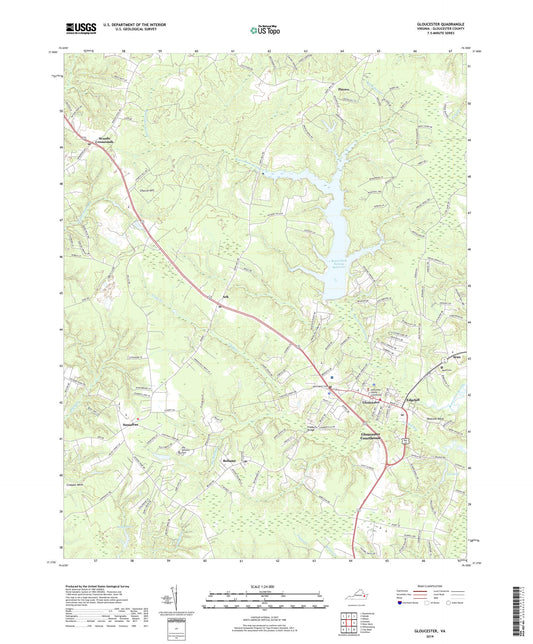 Gloucester Virginia US Topo Map Image