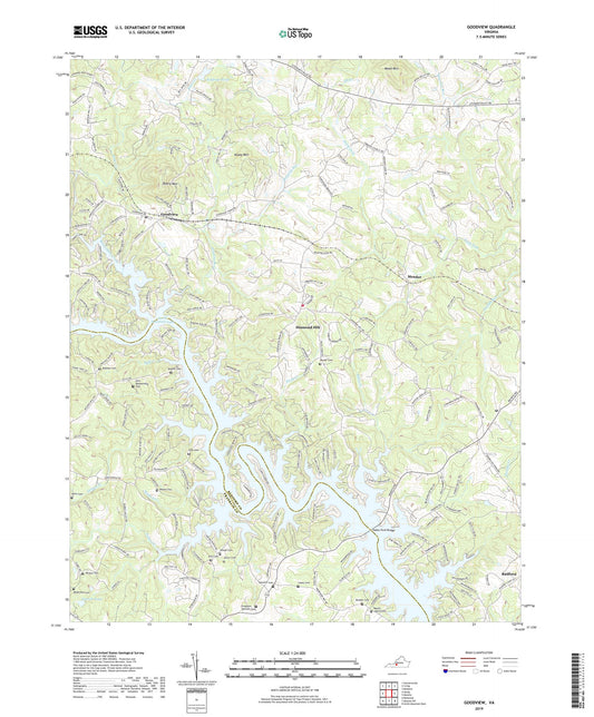 Goodview Virginia US Topo Map Image