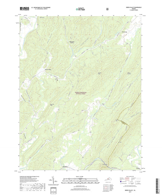 Green Valley Virginia US Topo Map Image