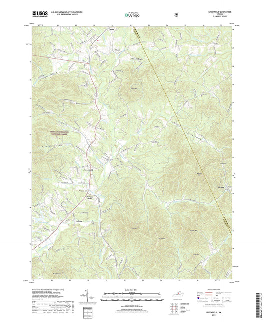 Greenfield Virginia US Topo Map Image
