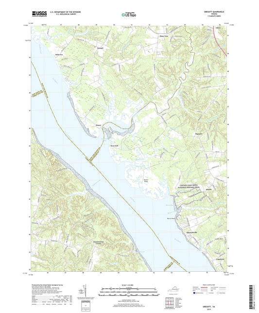 Gressitt Virginia US Topo Map Image