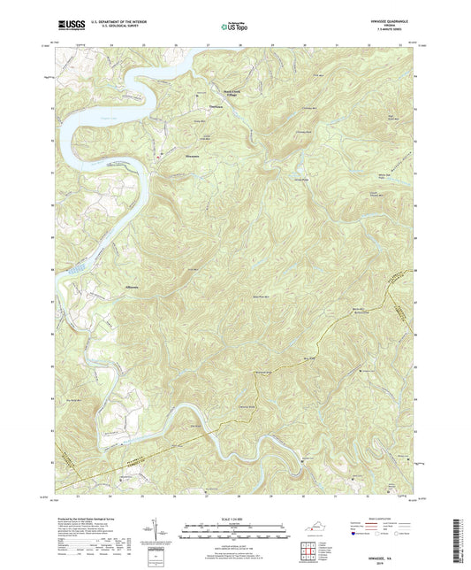 Hiwassee Virginia US Topo Map Image