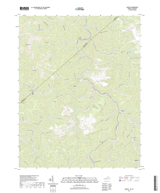 Hurley Virginia US Topo Map Image