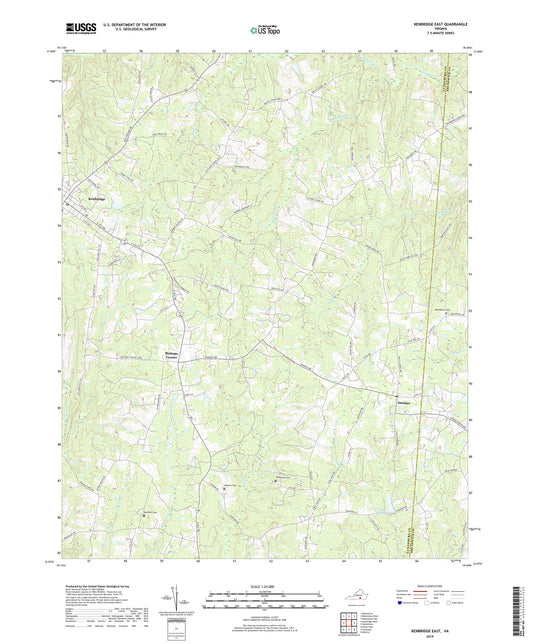 Kenbridge East Virginia US Topo Map Image