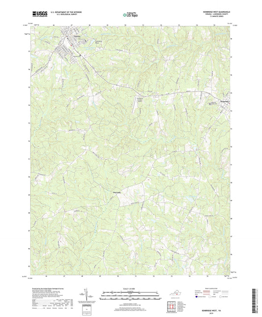 Kenbridge West Virginia US Topo Map Image
