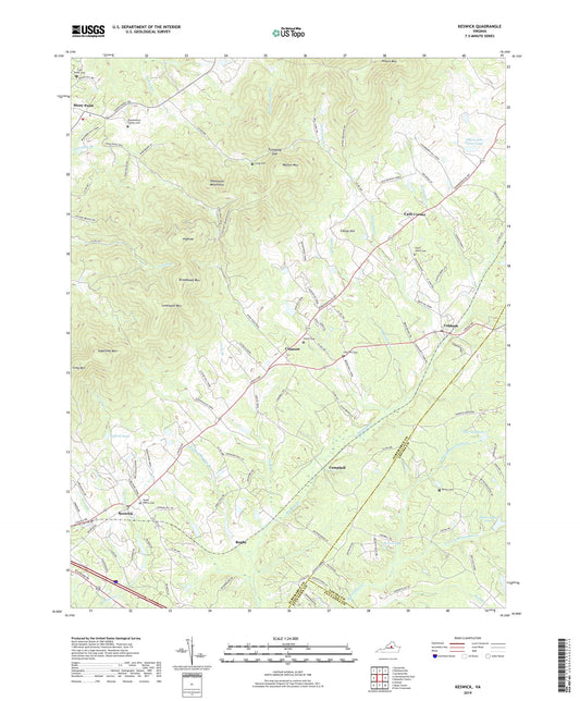 Keswick Virginia US Topo Map Image