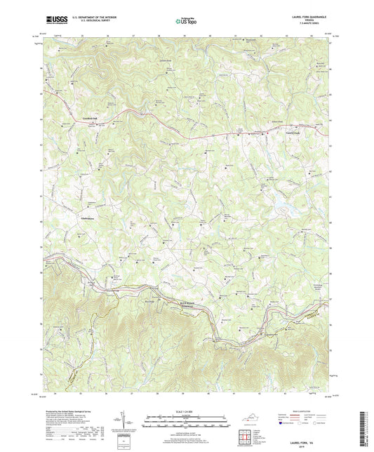 Laurel Fork Virginia US Topo Map Image