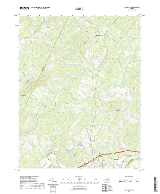 Lynch Station Virginia US Topo Map Image