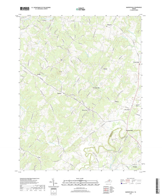 Madison Mills Virginia US Topo Map Image