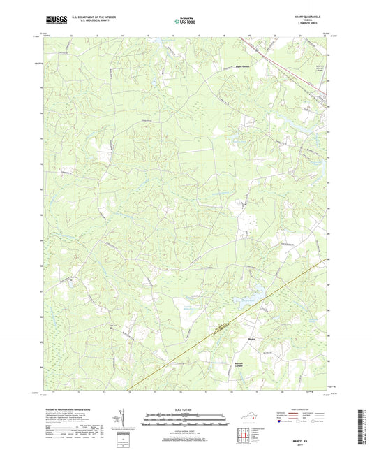 Manry Virginia US Topo Map Image