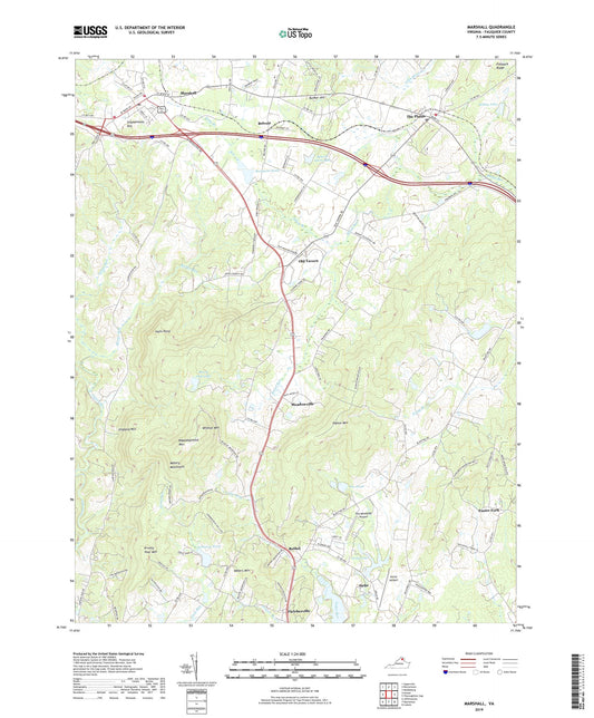 Marshall Virginia US Topo Map Image