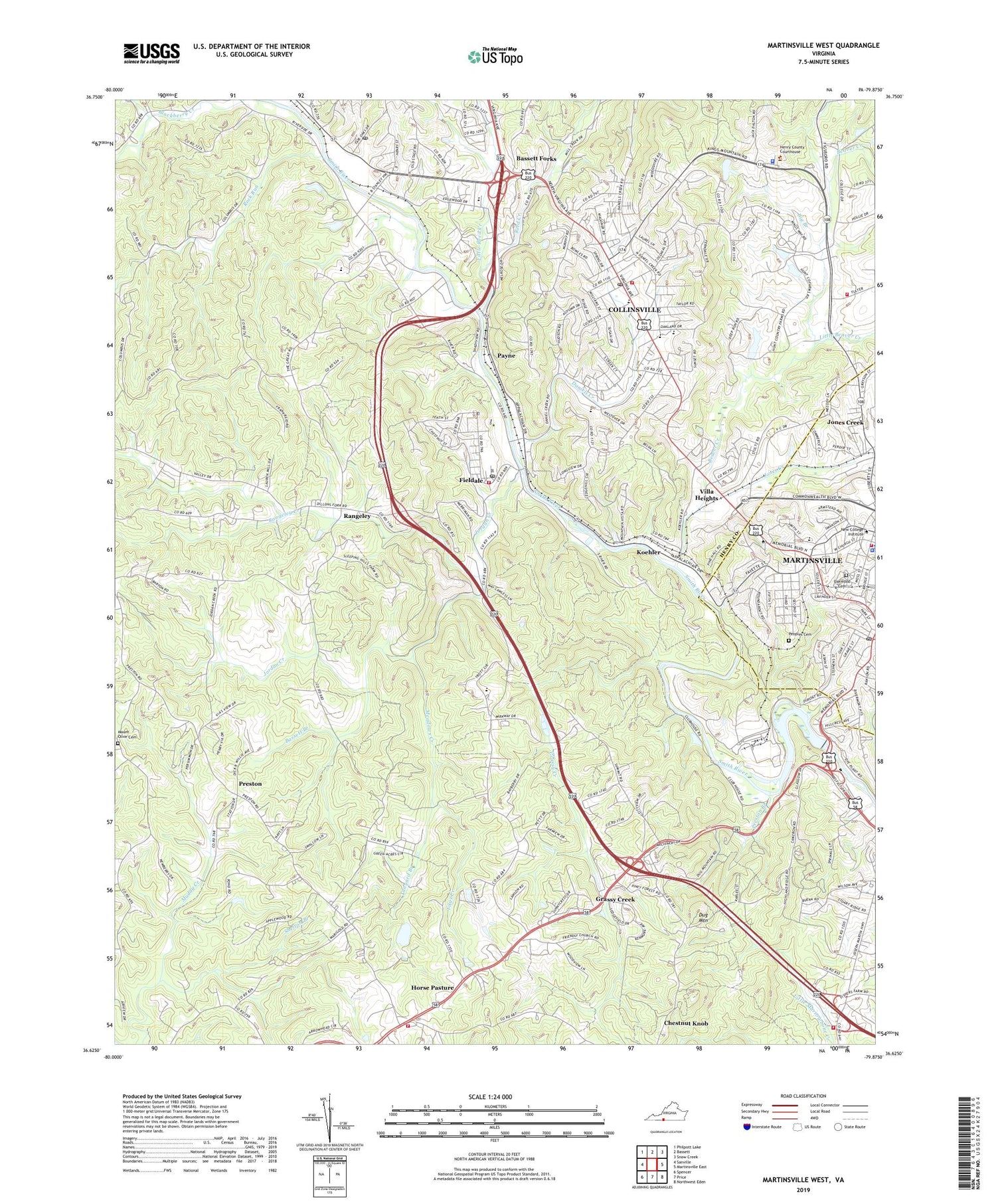 Martinsville West Virginia US Topo Map Image
