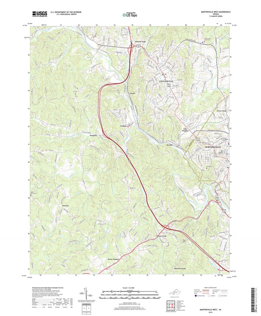 Martinsville West Virginia US Topo Map Image