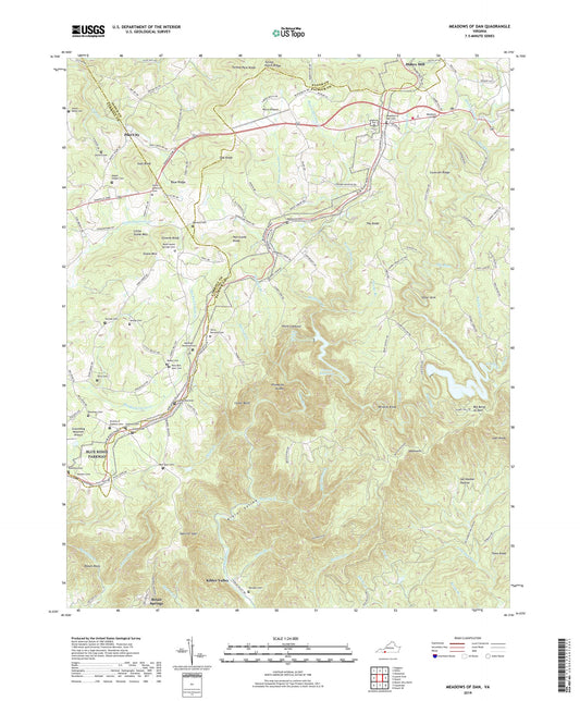 Meadows of Dan Virginia US Topo Map Image