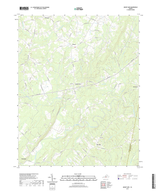 Mount Airy Virginia US Topo Map Image