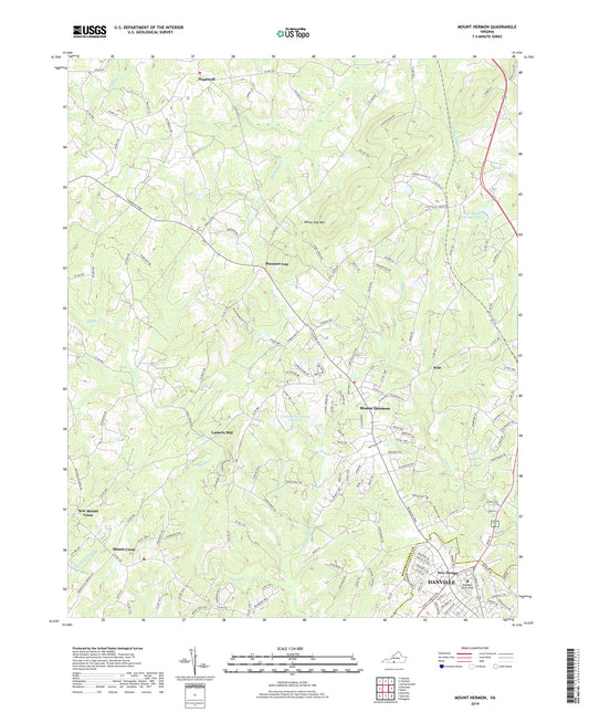 Mount Hermon Virginia US Topo Map Image