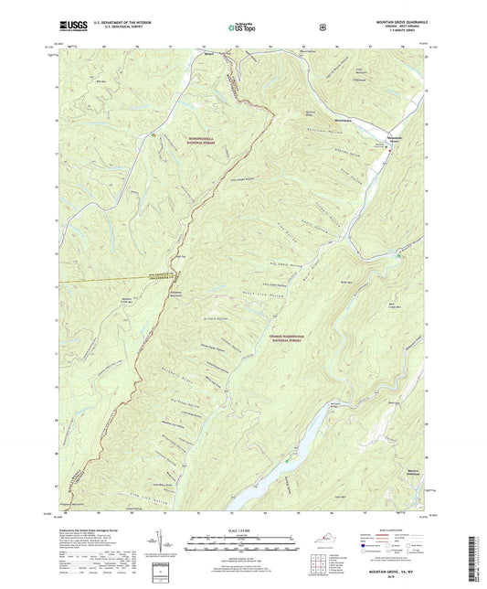Mountain Grove Virginia US Topo Map Image
