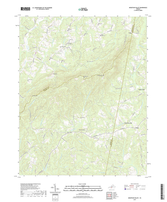 Mountain Valley Virginia US Topo Map Image