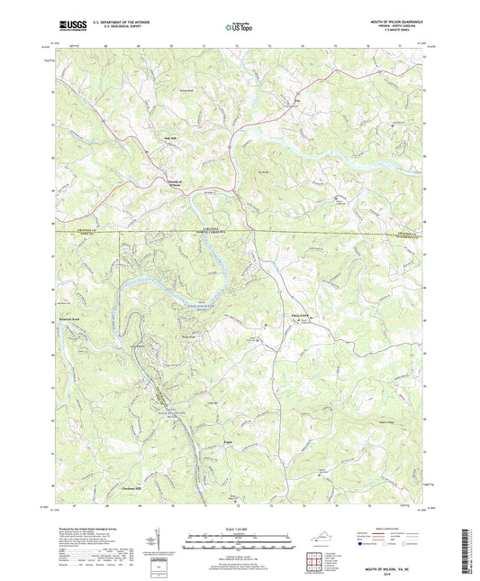 Mouth of Wilson Virginia US Topo Map Image