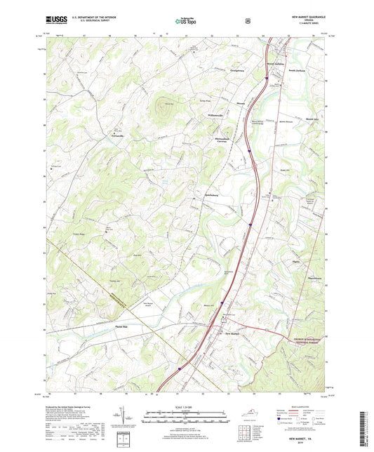 New Market Virginia US Topo Map Image