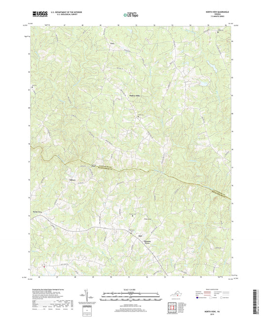 North View Virginia US Topo Map Image