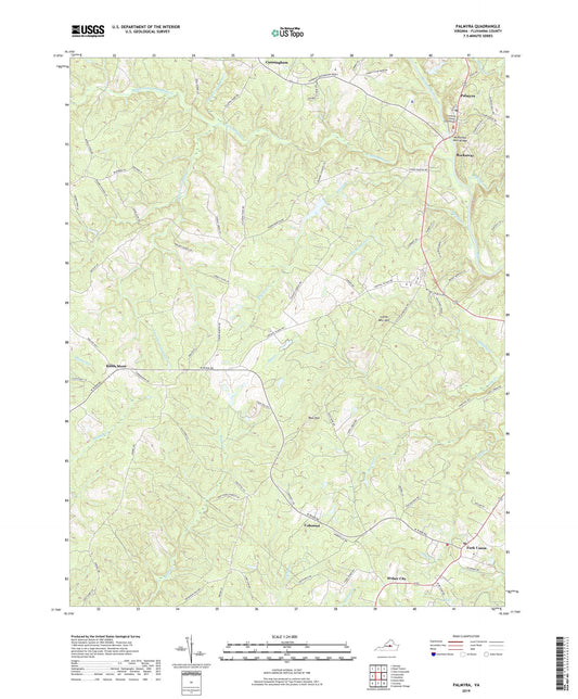 Palmyra Virginia US Topo Map Image
