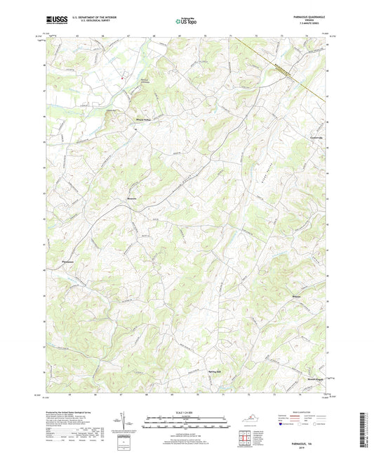 Parnassus Virginia US Topo Map Image