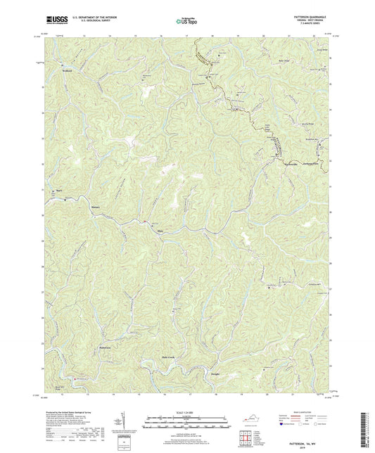 Patterson Virginia US Topo Map Image