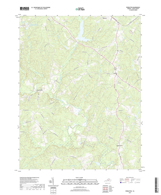 Pendleton Virginia US Topo Map Image