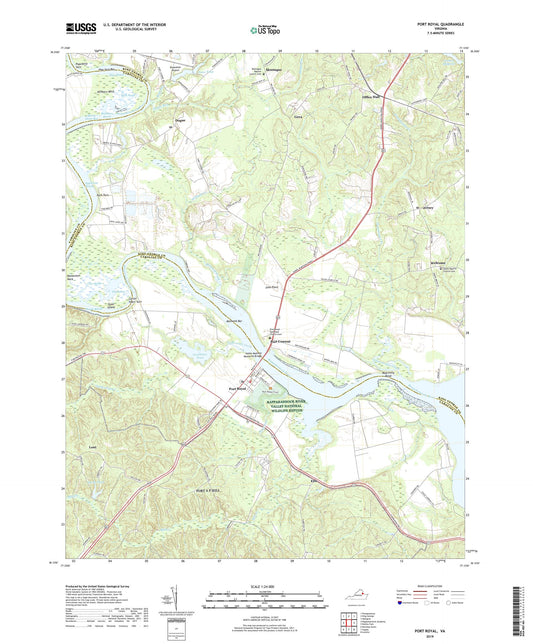 Port Royal Virginia US Topo Map Image