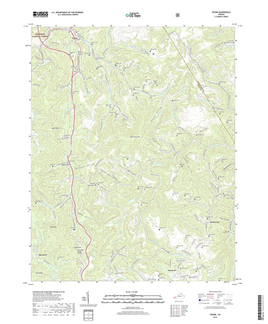 Pound Virginia US Topo Map Image
