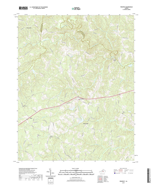 Prospect Virginia US Topo Map Image