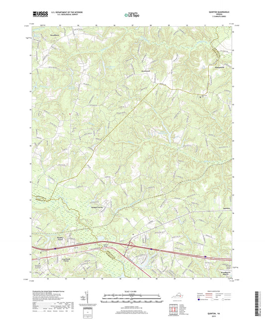 Quinton Virginia US Topo Map Image