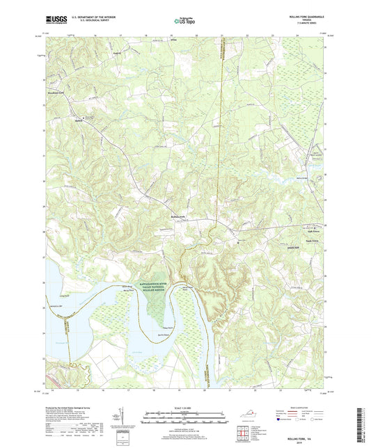 Rollins Fork Virginia US Topo Map Image