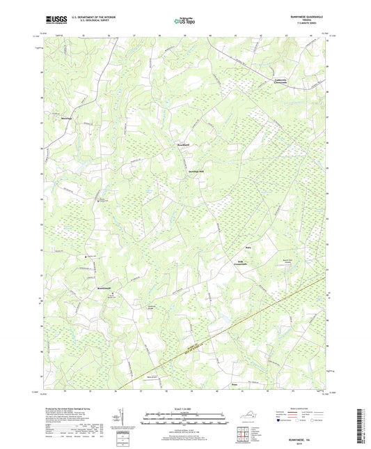 Runnymede Virginia US Topo Map Image