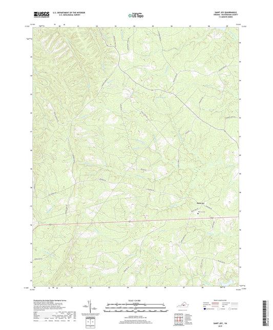 Saint Joy Virginia US Topo Map Image