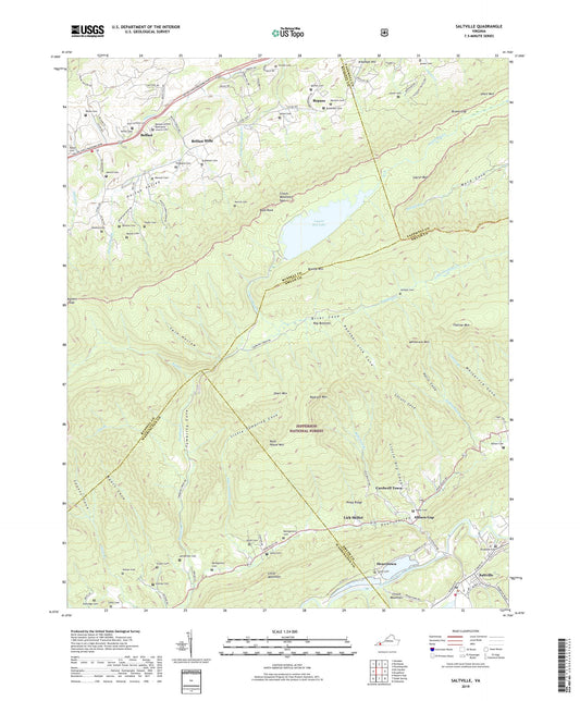 Saltville Virginia US Topo Map Image