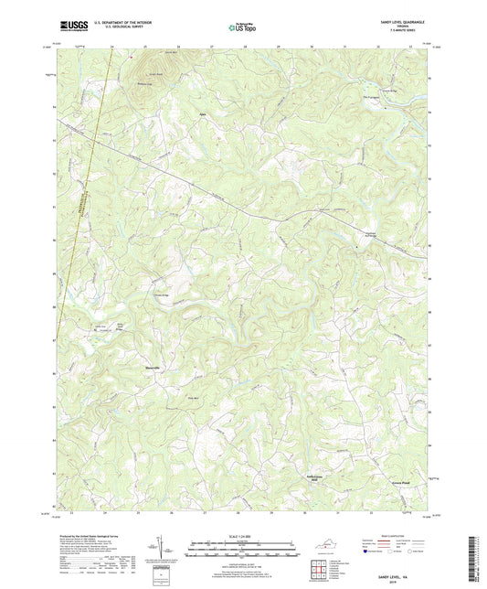 Sandy Level Virginia US Topo Map Image