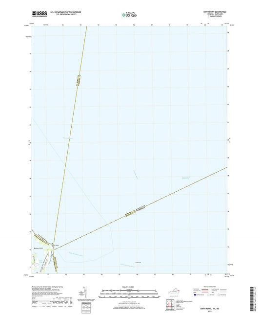 Smith Point Virginia US Topo Map Image
