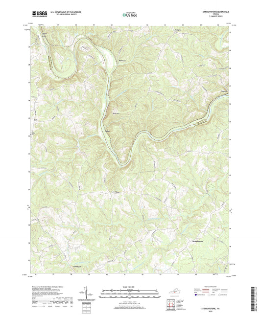 Straightstone Virginia US Topo Map Image