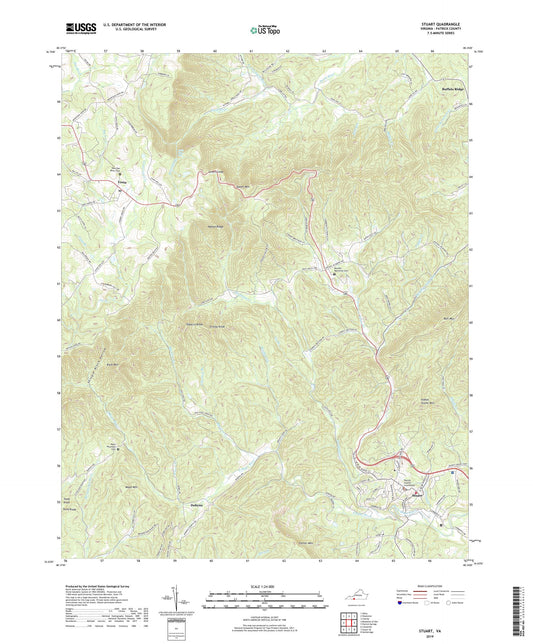Stuart Virginia US Topo Map Image