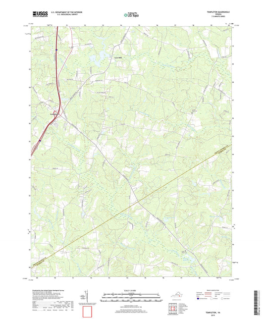 Templeton Virginia US Topo Map Image