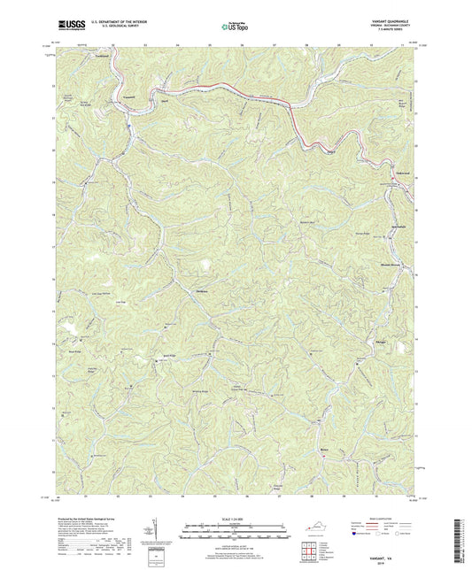 Vansant Virginia US Topo Map Image