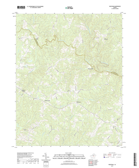 Wightman Virginia US Topo Map Image