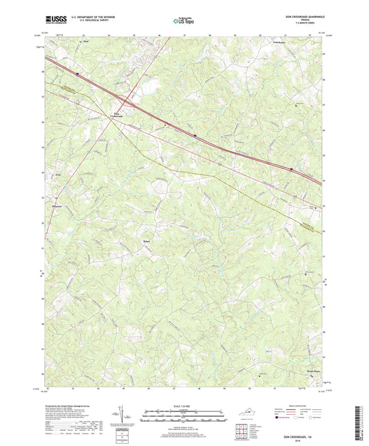 Zion Crossroads Virginia US Topo Map Image
