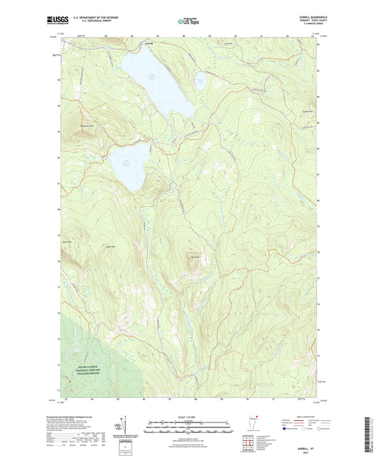 Averill Vermont US Topo Map Image
