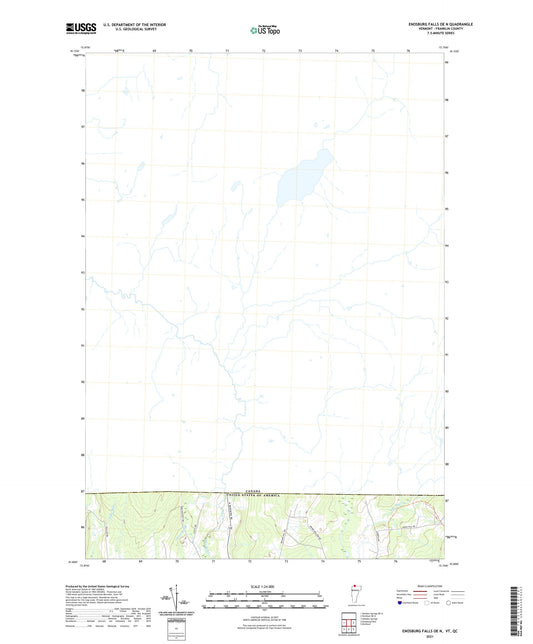 Enosburg Falls OE N Vermont US Topo Map Image
