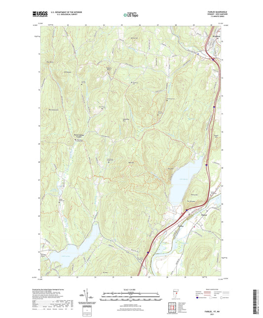 Fairlee Vermont US Topo Map Image