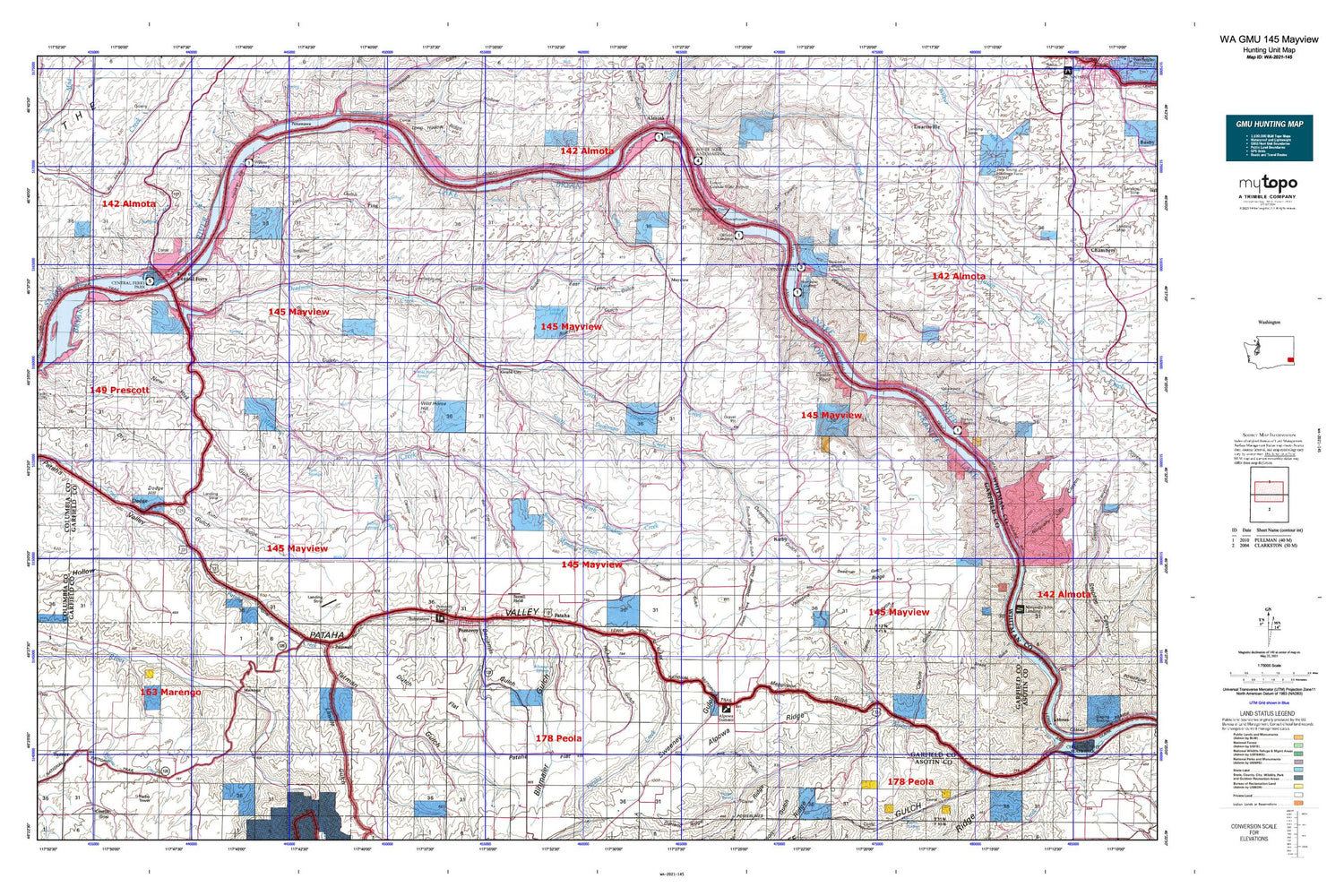Washington GMU 145 Mayview Map Image